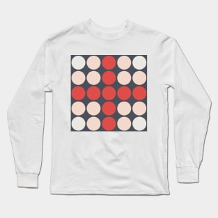 Colorful Dots pattern on Dark Background Long Sleeve T-Shirt